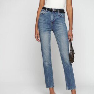 Reformation Liza Ultra High Rise Straight Jeans